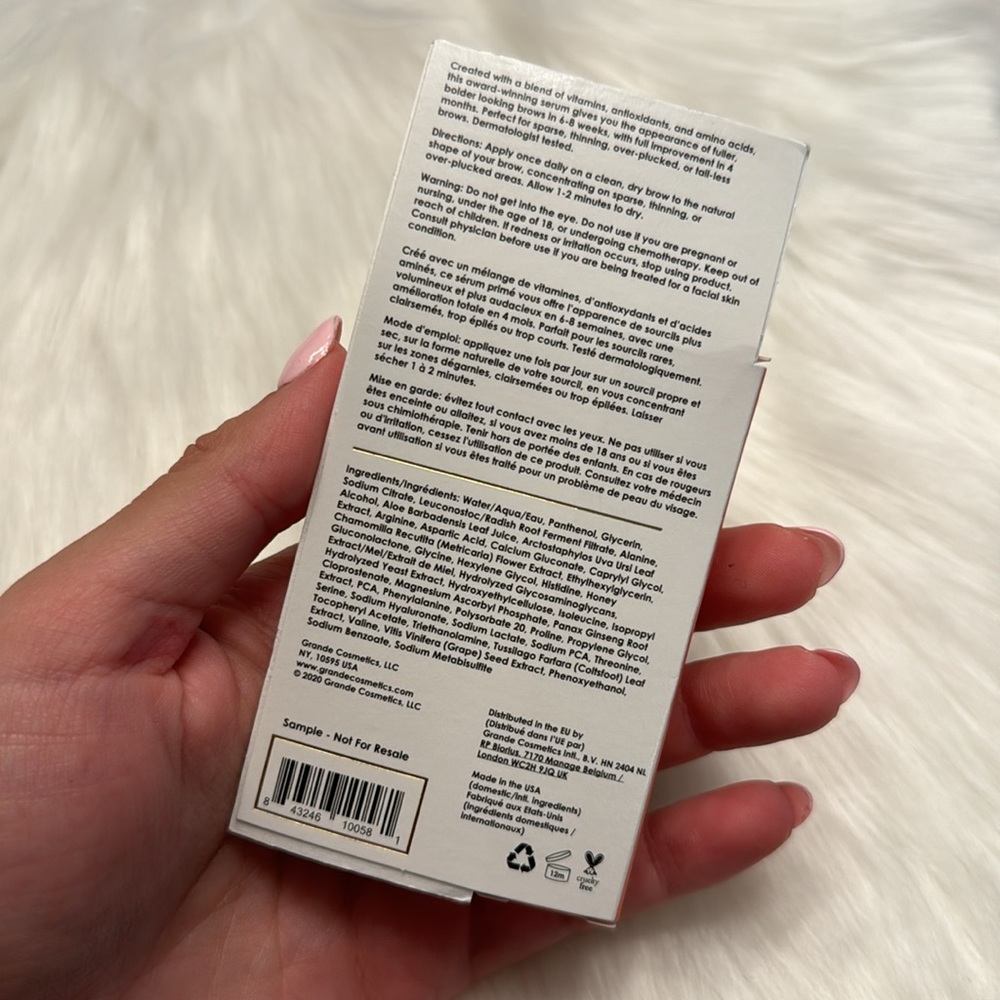 Grande Cosmetics Mini Size Brow Enhancing Serum - Picture 2 of 2